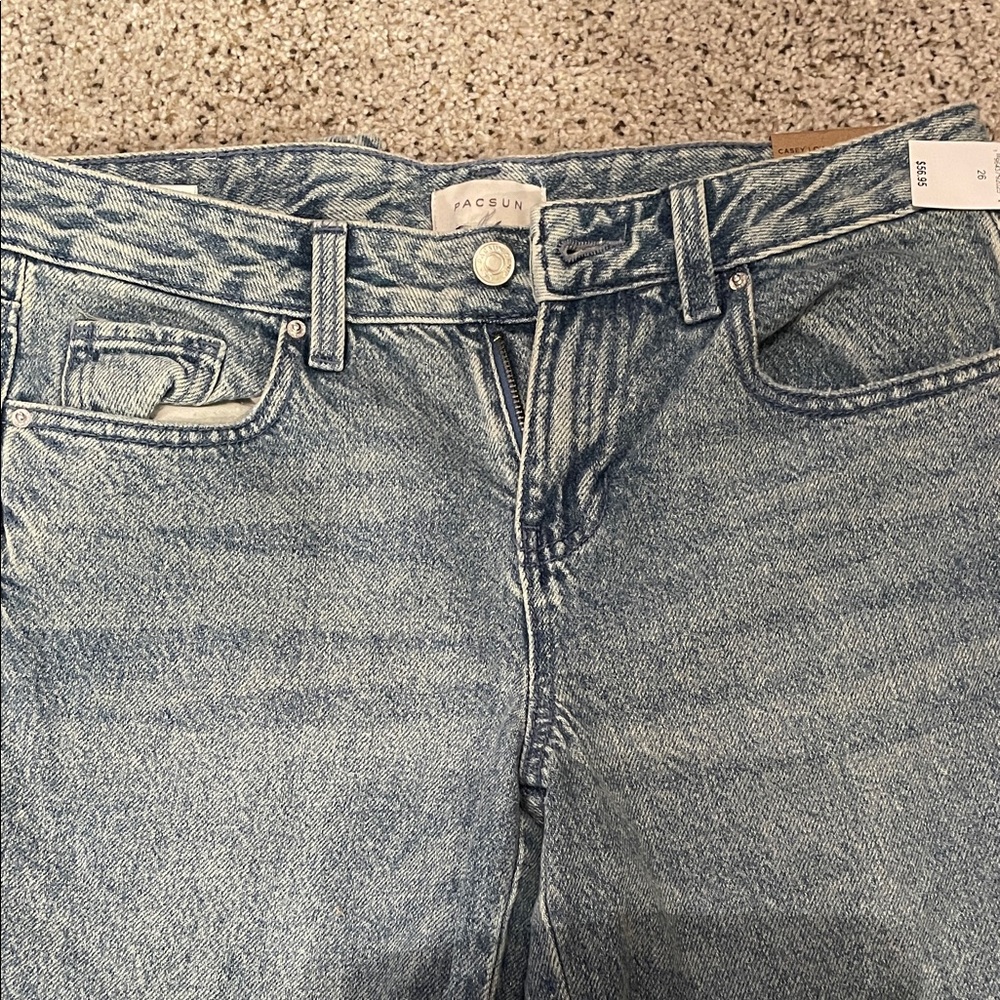 PacSun Women's Light Blue High Rise Jeans
